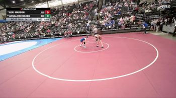 3A 100 lbs Cons. Round 2 - Lexi Madsen, Juab vs Annaliese Baker, Richfield