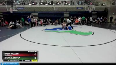 60 lbs Round 3 - Addison Tanaka, Spartan Wrestling Club vs Maddi Willden, 208 Badgers