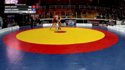 68kg Quarterfinal - Danya Braun, Pronghorn Amateur Wrestling Association vs Mantej Cheema, Akhara Of Champions Wrestling Club