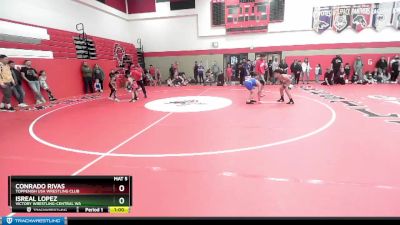 105 lbs Round 3 - Isreal Lopez, Victory Wrestling-Central WA vs Conrado Rivas, Toppenish USA Wrestling Club