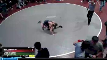 113 lbs Champ. Round 2 - Nolan Crosby, Mt. Spokane vs Jase Hendren, Lewiston High School
