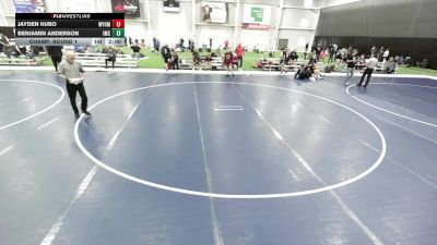 16U BOYS HARD LUCK - 112.2-119.4 Champ. Round 1 - Jayden Kubo, Wyoming vs Benjamin Anderson, Indee Mat Club