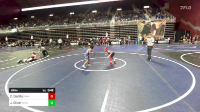 66 lbs Semifinal - Cruz Cedillo, Pomona Elite vs James Oliver, West Lake