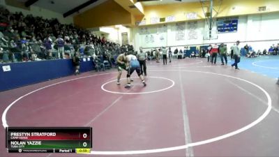 285 lbs Cons. Round 1 - Prestyn Stratford, Camp Verde vs Nolan Yazzie, Tuba City