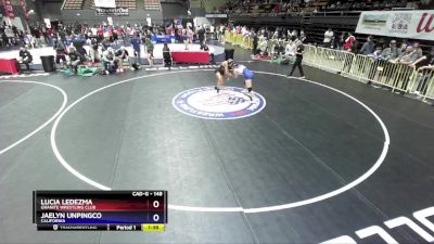 148 lbs Semifinal - Lucia Ledezma, Granite Wrestling Club vs Jaelyn Unpingco, California