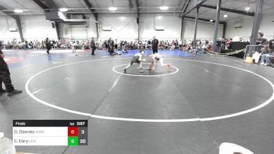 75 lbs Final - Drew Downey, Morris Fitness Wrestling Club - (B) vs Christian Cory, Level Up Wrestling Center - (A)