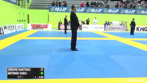IBJJF European Championships Day 1 Mat 5 Part 1