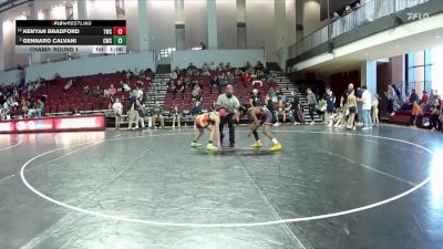 88 lbs Champ. Round 1 - Kenyan Bradford, Tabb Wrestling Club vs Gennaro Calvani, Cavalier Wrestling Club
