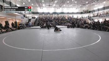 157 lbs Round 1 (16 Team) - Hayden Wolfe, Walnut Grove vs Benjamin Doomes, Wayne County HS