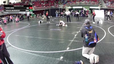 56 lbs Quarterfinal - Rocco McMurtry, Midwest Destroyers Wrestling Club vs John Lehn, Nebraska Wrestling Academy