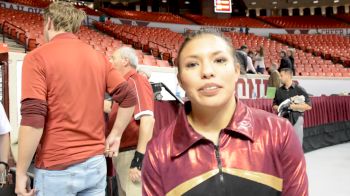 Allie Salas on meet against Iowa State and OU