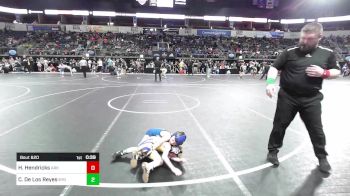 46 lbs Consolation - Hunter Hendricks, Ark City Takedown vs Caleb De Los Reyes, Kansas Young Guns