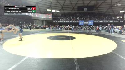 Boys 3A 138 lbs Champ. Round 2 - Liam McDermott, Gig Harbor vs Kaden Soares, Sedro-Woolley