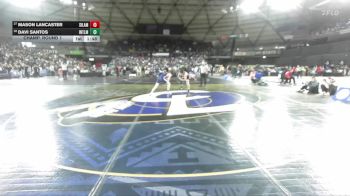 Boys 3A 126 lbs Champ. Round 1 - Mason Lancaster, Silas vs Davi Santos, Interlake
