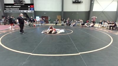 Junior Boys FS - 120 lbs Semis - Kaysic Lundquist, WA vs Max Francisco, AK