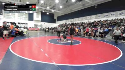 150 lbs Cons. Round 2 - Isreal Dunn, Canyon Springs vs Calen Reyna, Servite