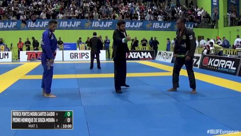 Patrick Gaudio vs Pedro Moura Absolute 2016 IBJJF Europeans