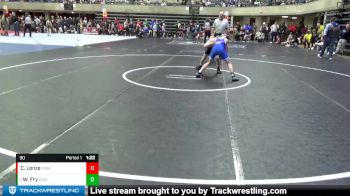 90 lbs Quarterfinal - Waylon Fry, Chippewa Elite Wrestling vs Colter Lenze, Moen Wrestling Academy