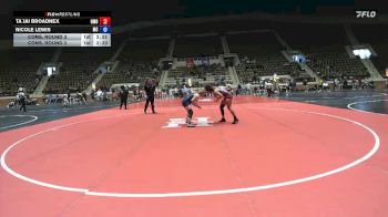 160 lbs Cons. Round 3 - Ta`Jai Broadnex, Unattached Lindsey Wilson vs Nicole Lewis, Montreat
