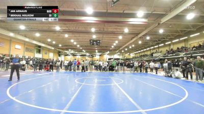 120 lbs Quarterfinal - Jan Arnaus, Narragansett vs Mikhail Hulkow, Bishop Hendricken