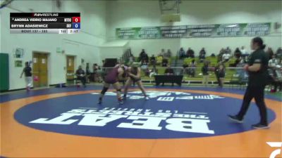 180 lbs Cons. Round 2 - Brynn Adasiewicz, Skyline vs Andrea Vidrio Majano, Mt. San Antonio College