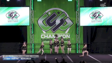 Cheer Empire - Monarch [2026 L1.1 Youth - PREP - B Day 1] 2026 CSG Grand Nationals