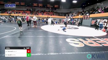 52 lbs Consi Of 4 - Jonas Tarrant, Bridge Creek Youth Wrestling vs Kayson Scott, Woodward Youth Wrestling