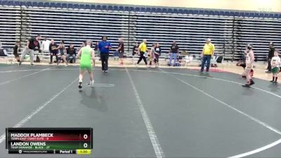 72 lbs Finals (8 Team) - Maddox Plambeck, Terps East Coast Elite vs Landon Owens, Team Donahoe - Black