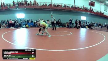 109 lbs Cons. Round 2 - Lyla Delk, Shenandoah Wrestling Club vs Jennasis Myers, Unattached