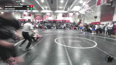 132 lbs Champ. Round 1 - Nathaniel Wisniewski, Los Gatos vs Abe Coakley, Junipero Serra