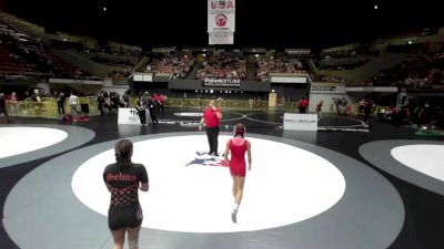 50 lbs Semis - Kali Daniel, Will C Wood High School Wrestling vs Chelsy Mendoza, Team Selma Wrestling Club