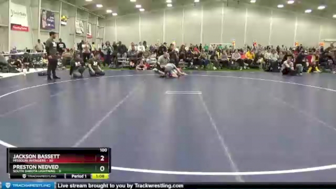 100 lbs Round 2 (6 Team) - Jackson Bassett, Missouri Avengers vs ...