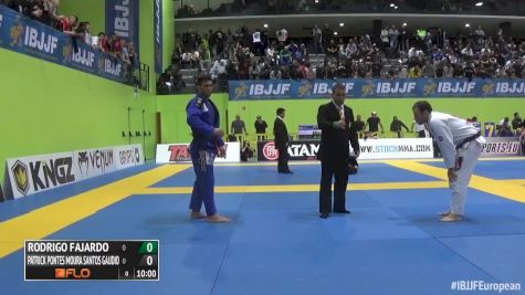 Patrick Gaudio vs Rodrigo Fajardo 2016 IBJJF Europeans