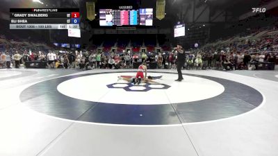 100 lbs Champ. Rd Of 32 - Grady Swalberg, UT vs Eli Shea, CT
