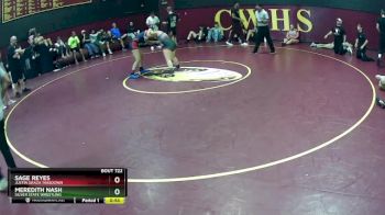 135 lbs Cons. Semi - Meredith Nash, Silver State Wrestling vs Sage Reyes, Justin Graza Takedown