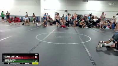 120 lbs Finals (2 Team) - Quinn Carter, New England Black & Gold vs Keon Gavin, Buccaneers