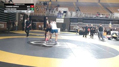 215 lbs Consi Of 8 #2 - Cooper Gentle, McCallie School vs Tyre Brown, Chattanooga Christian School