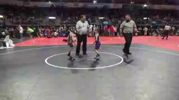 53 lbs Consi Of 8 #2 - Kamden Crow, King Select vs Ryker Frazier, Pleasant Hill Youth Wrestling Club