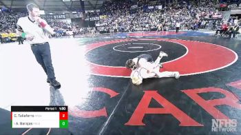 4A 132 lbs Quarterfinal - Alexander Barajas, Pasco vs Cade Taliaferro, North Creek