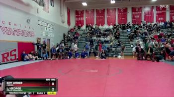 126 lbs Cons. Round 5 - Koy Weber, Meeker vs LJ George, Fruita Monument