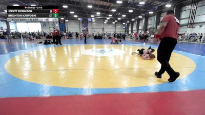 126 lbs Consi Of 16 #1 - Jeratt Robinson, ID vs Brighton Karvoski, CT