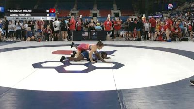 110 lbs Cons. Quarters - Kayleigh Milam, Missouri vs Alicia Kenfack, North Dakota