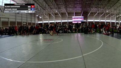 285 lbs 1st Place Match - Elijah Gustavson, Nevada vs Michael Rivas, California