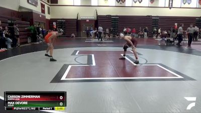 JV-6 lbs Quarterfinal - Carson Zimmerman, North Linn vs Max Devore, Jesup