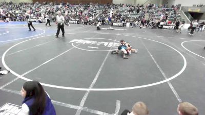 54 lbs Consi Of 16 #2 - Archer Chavez, West Valley Junior Eagles vs Brax Peterson, Athlos Wrestling