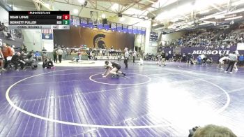 132 lbs Cons. Round 2 - Bennett Fuller, Missoula Sentinel vs Sean Lowe, Powell