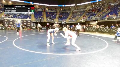 96 lbs Consy 6 - Layla Colich, Sharpsville vs Violet Weber, Mt. Lebanon