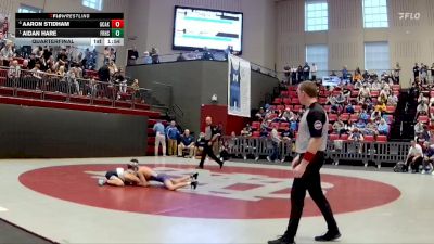 113 lbs Quarterfinal - Aidan Hare, Father Ryan High School vs Aaron Stidham, Grace Christian Academy - Knoxville