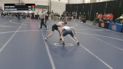 126 lbs Quarterfinals (8 Team) - Kade Gieck, York vs Tate Horacek, Blair