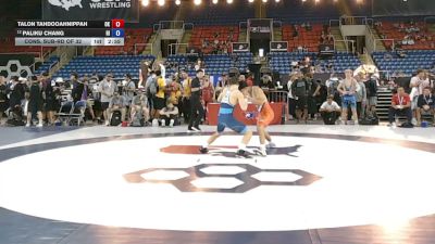 132 lbs Cons. Sub-rd Of 32 - Talon Tahdooahnippah, Oklahoma vs Paliku Chang, Hawaii